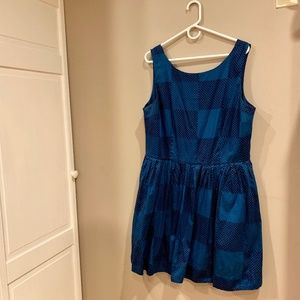 Blue Patterned Maison Jules Dress